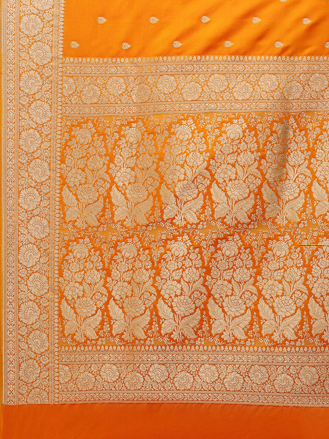 Zari Border Booti Art Silk Woven Saree