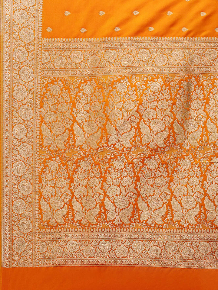 Zari Border Booti Art Silk Woven Saree