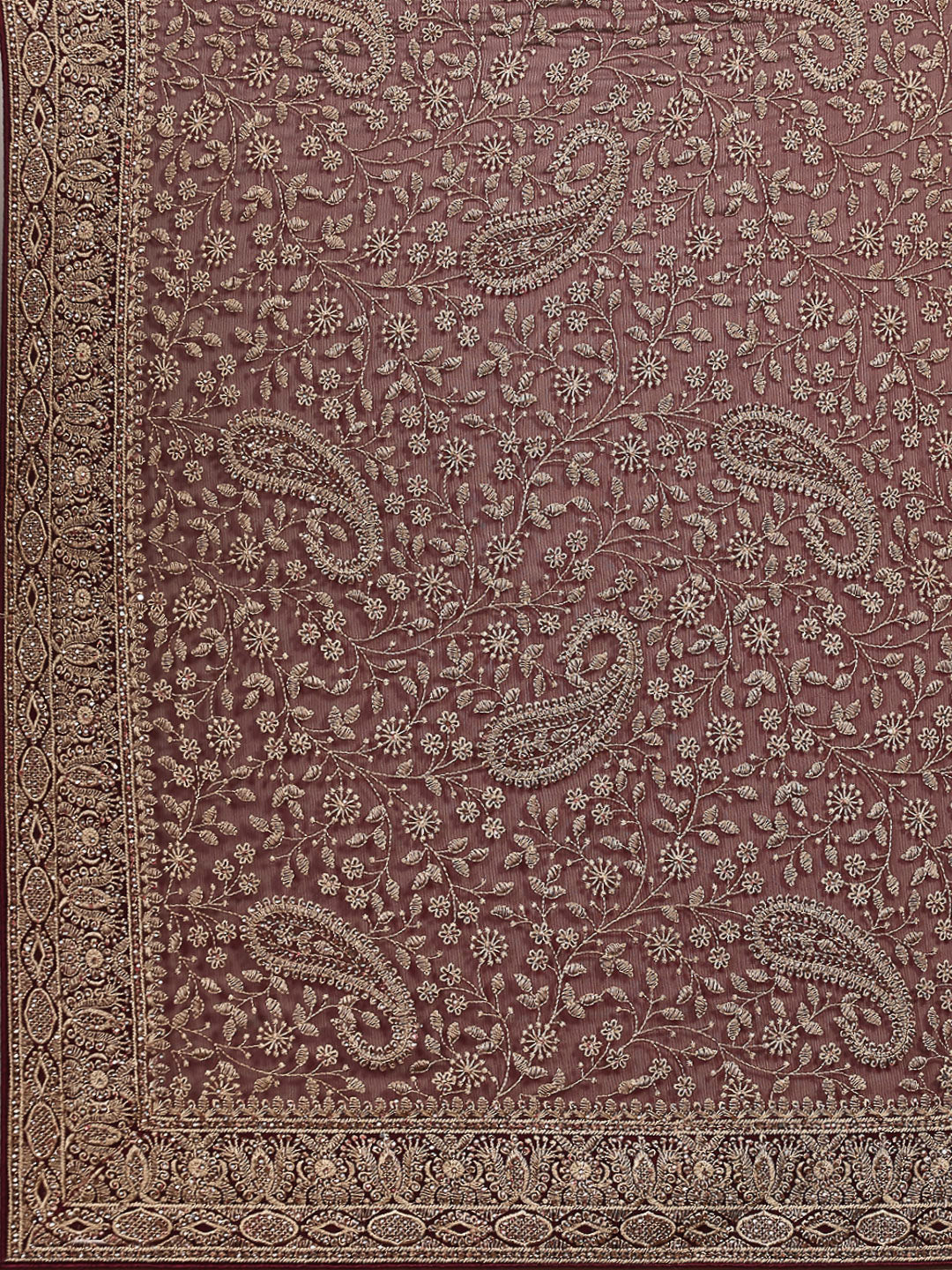 Embroidered Georgette Saree