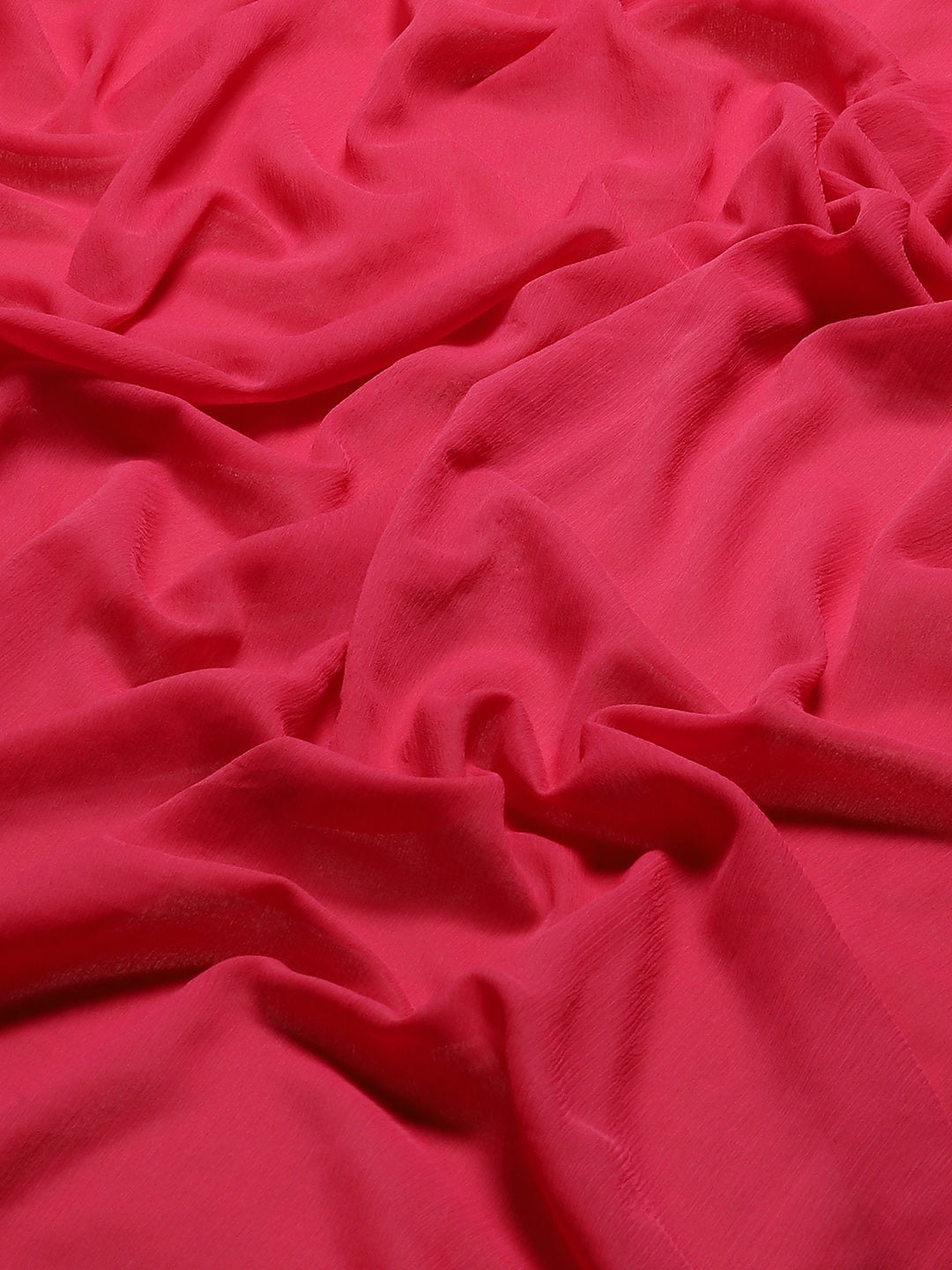 Zari Border Booti Chiffon Woven Saree
