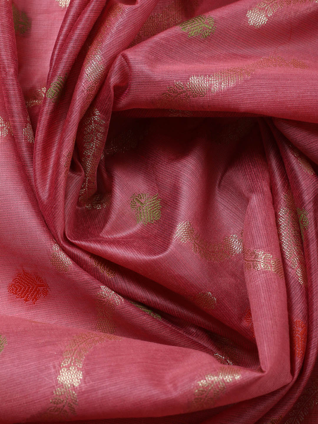 Banarasi Chanderi Unstitched Suit With Pant &amp; Dupatta