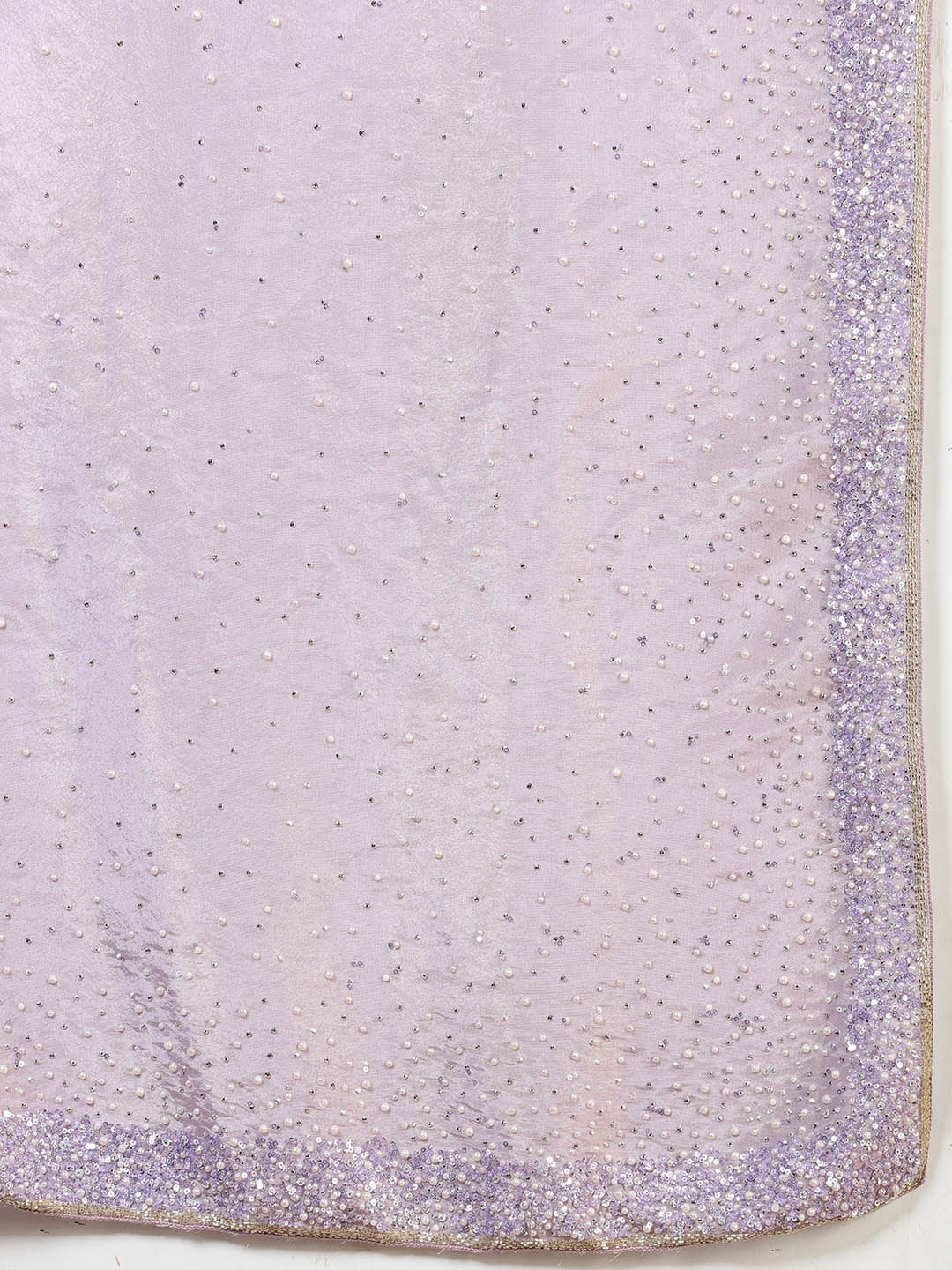 Sequence Embroidery Tissue Saree