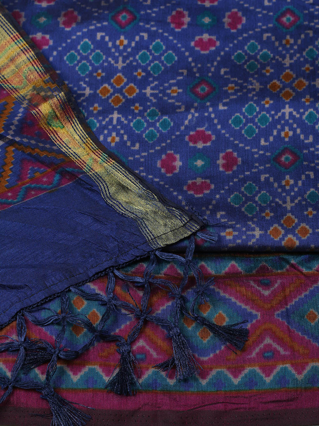 Woven Design Art Silk Unstitched Suit With Pant Dupatta