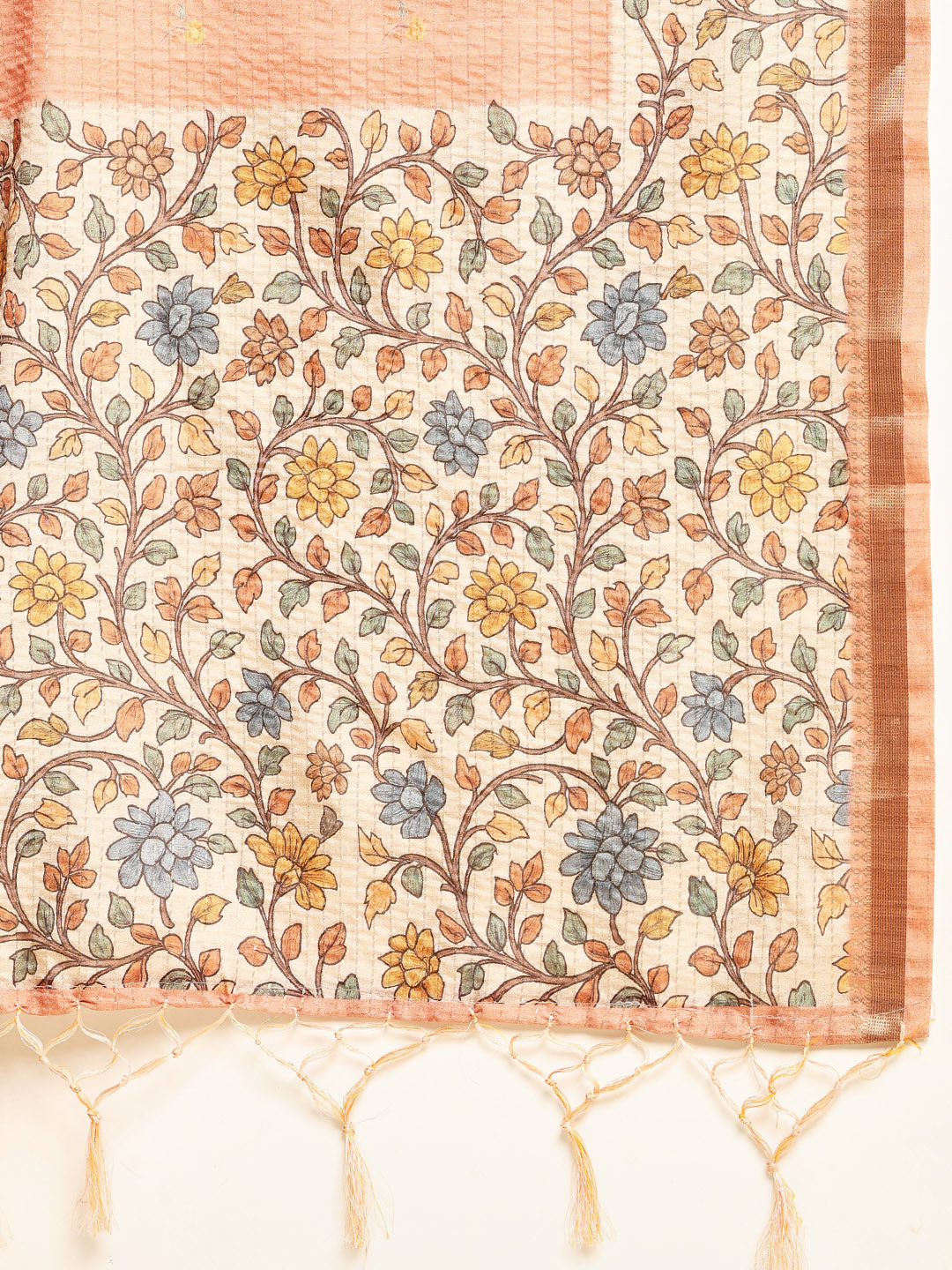 Printed Tussar Saree
