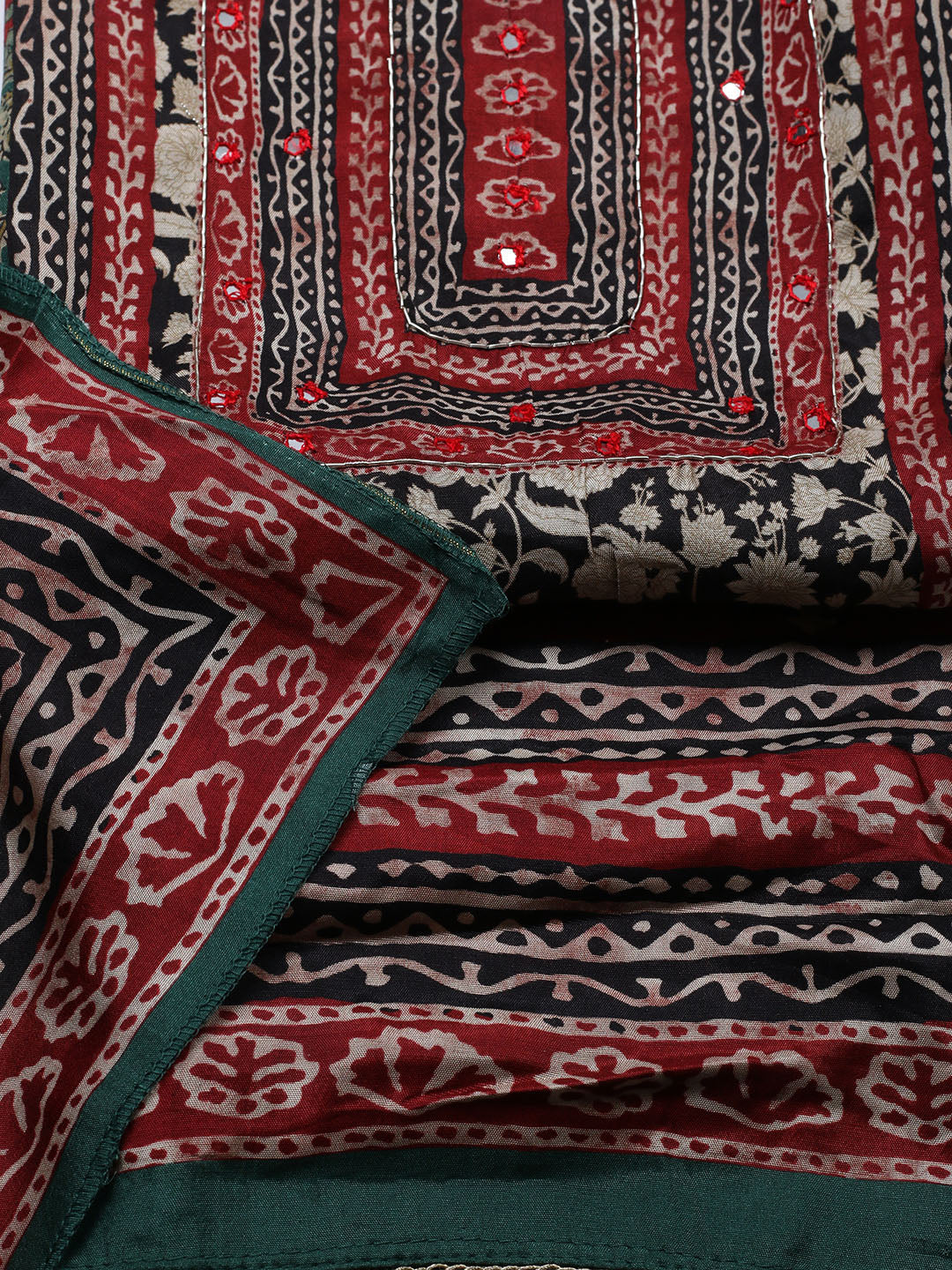 Printed Muslin Unstitched Suit With Pant &amp; Dupatta