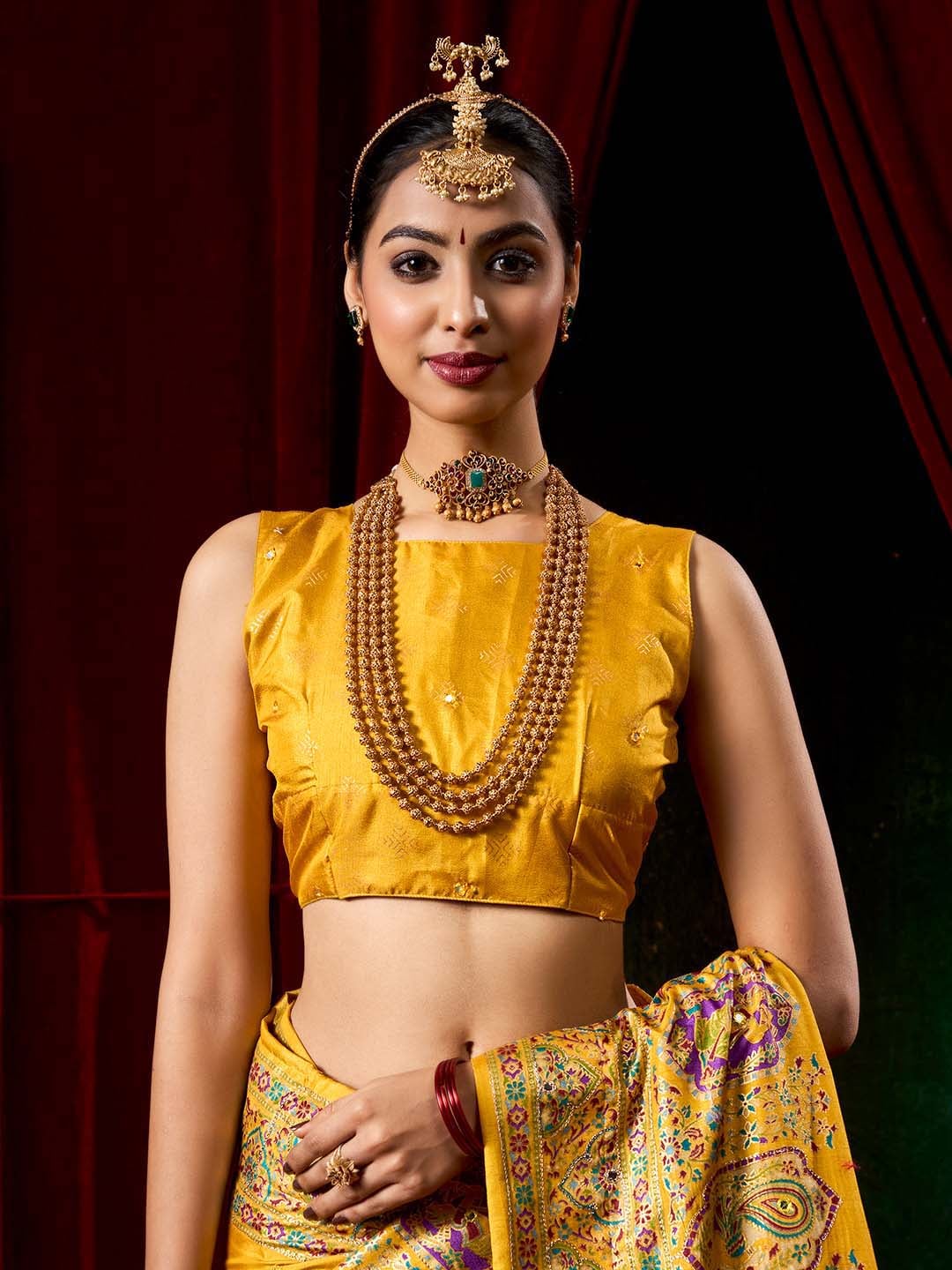 Digital Printed Art Silk Woven Saree