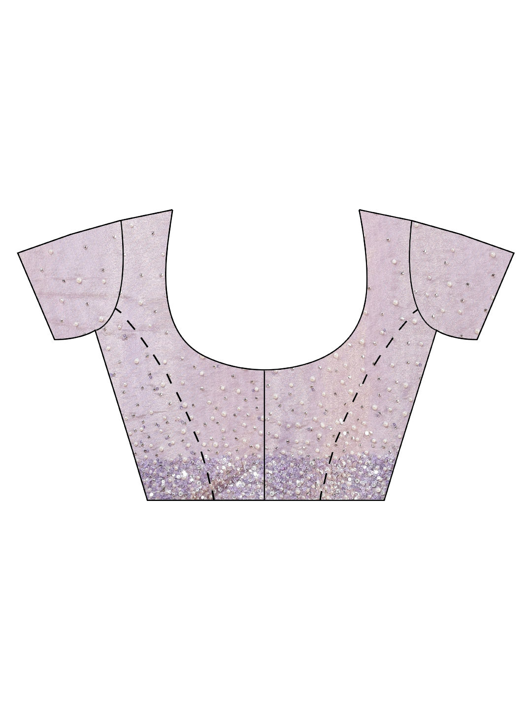 Sequence Embroidery Tissue Saree