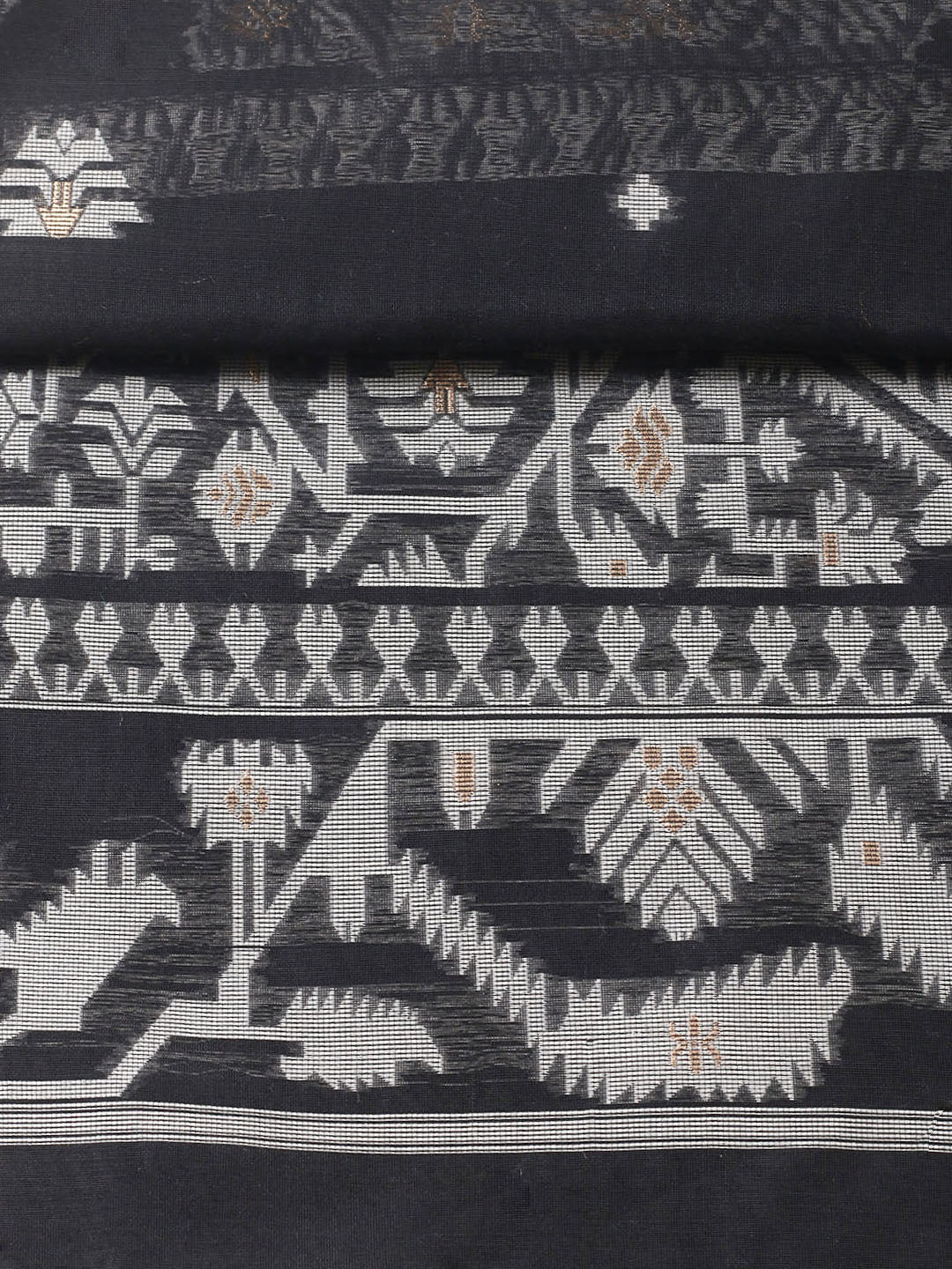 Printed Chanderi Unstitched Suit With Pant Dupatta