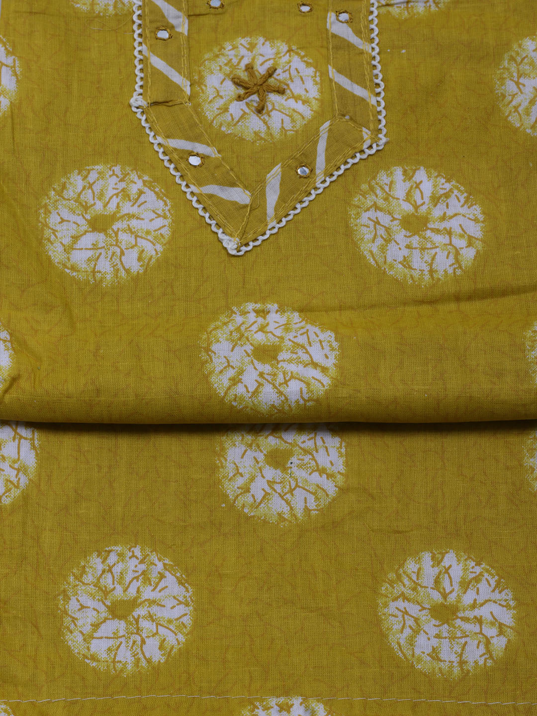 Printed Cotton Blend Unstitched Suit With Dupatta