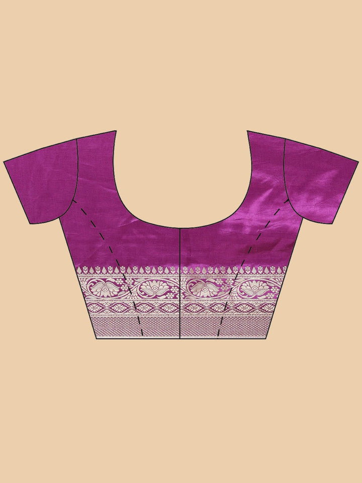 Zari Jaal Woven Satin Saree