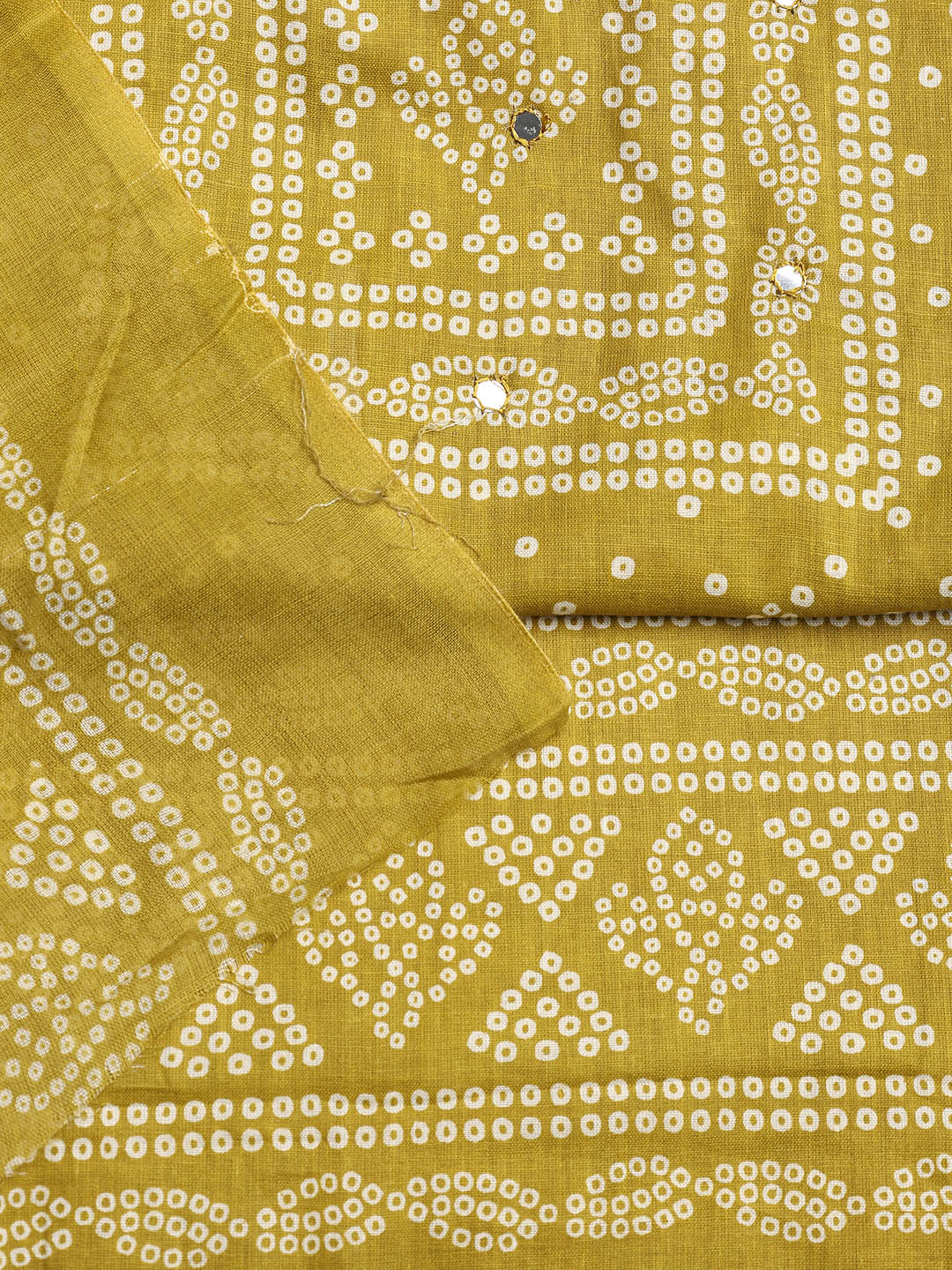 Printed Cotton Blend Unstitched Suit With Dupatta