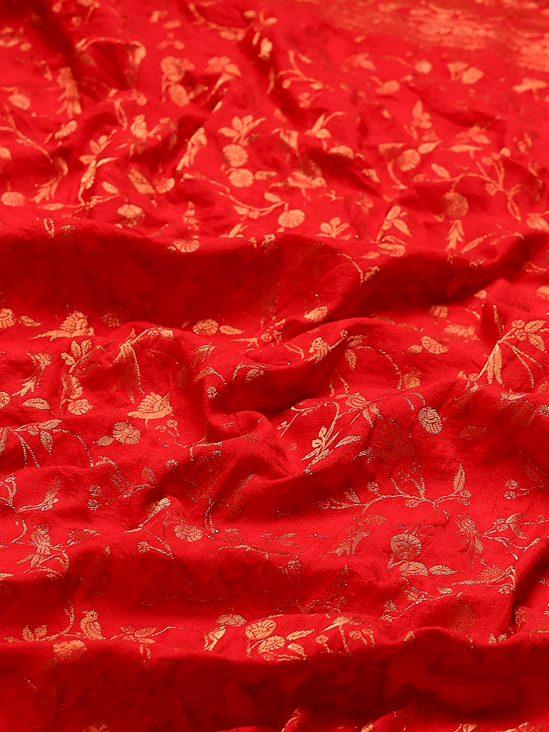 Zaari Jaal Crepe Saree