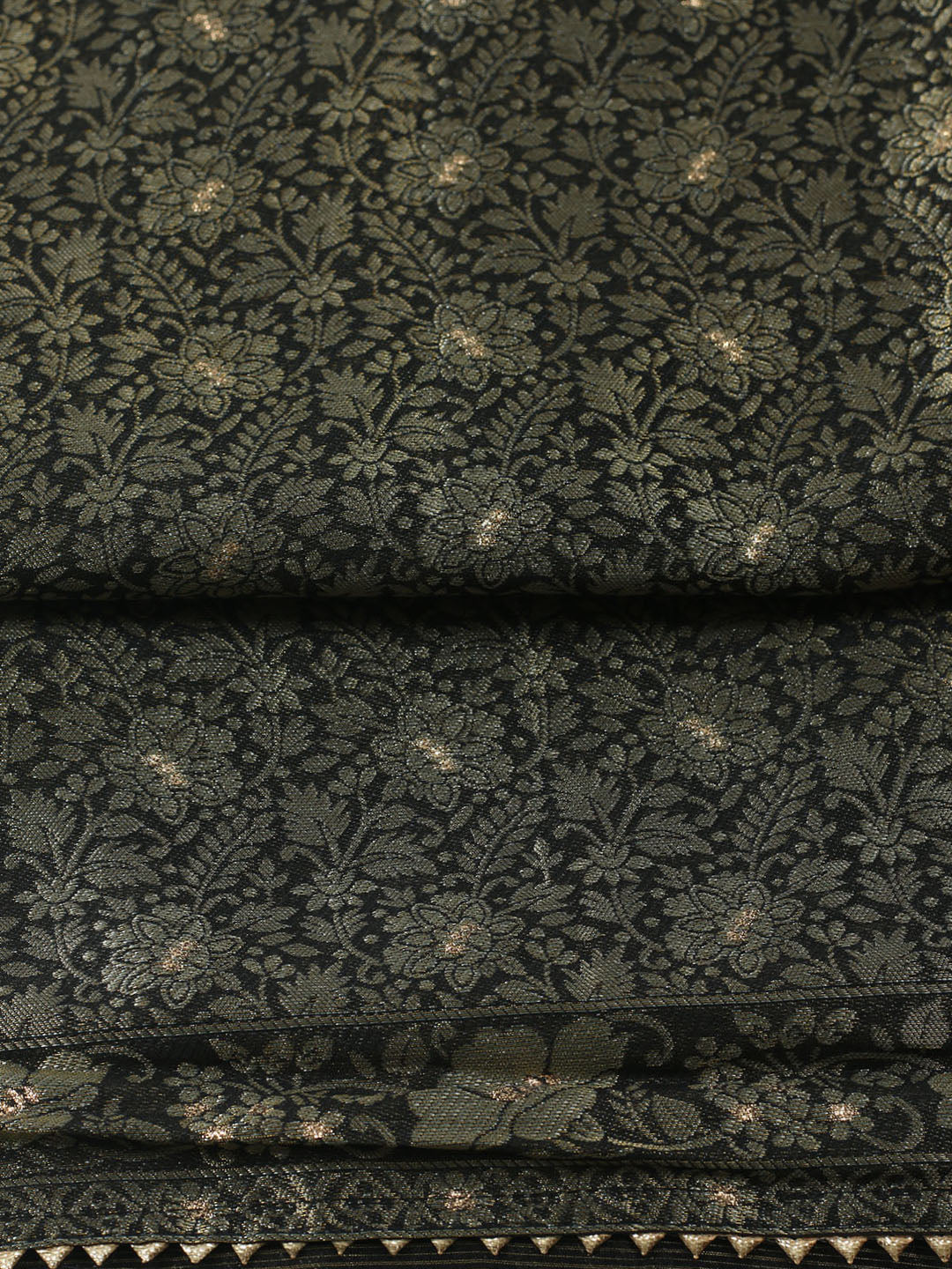 Woven Design Chanderi Unstitched Suit With Pant &amp; Dupatta