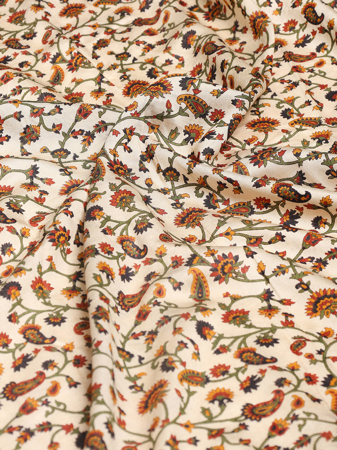 Digital Printed Cotton Blend Woven Saree