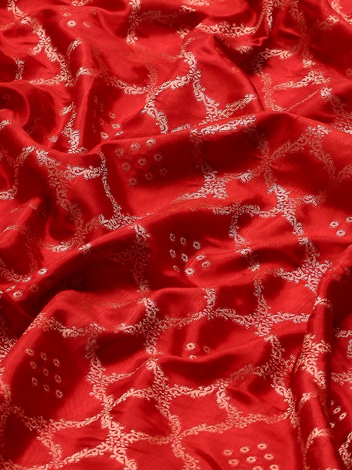 Zari Border Booti Art Silk Woven Saree