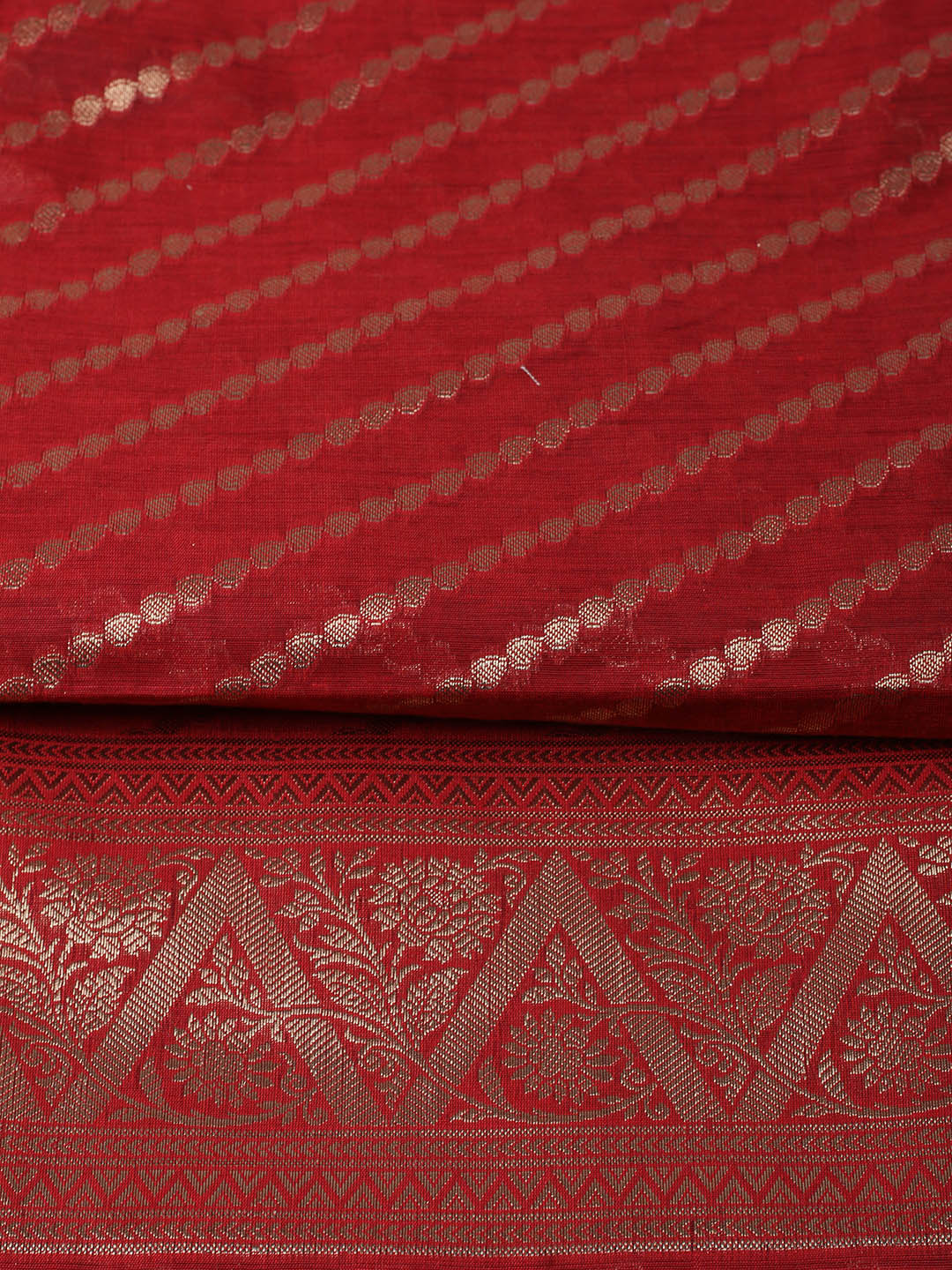 Woven Design Chanderi Unstitched Suit With Pant &amp; Dupatta
