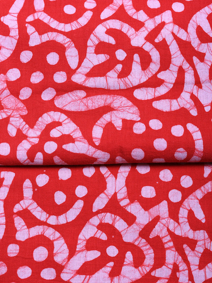 Printed Cotton Blend Unstitched Suit With Pant &amp; Dupatta