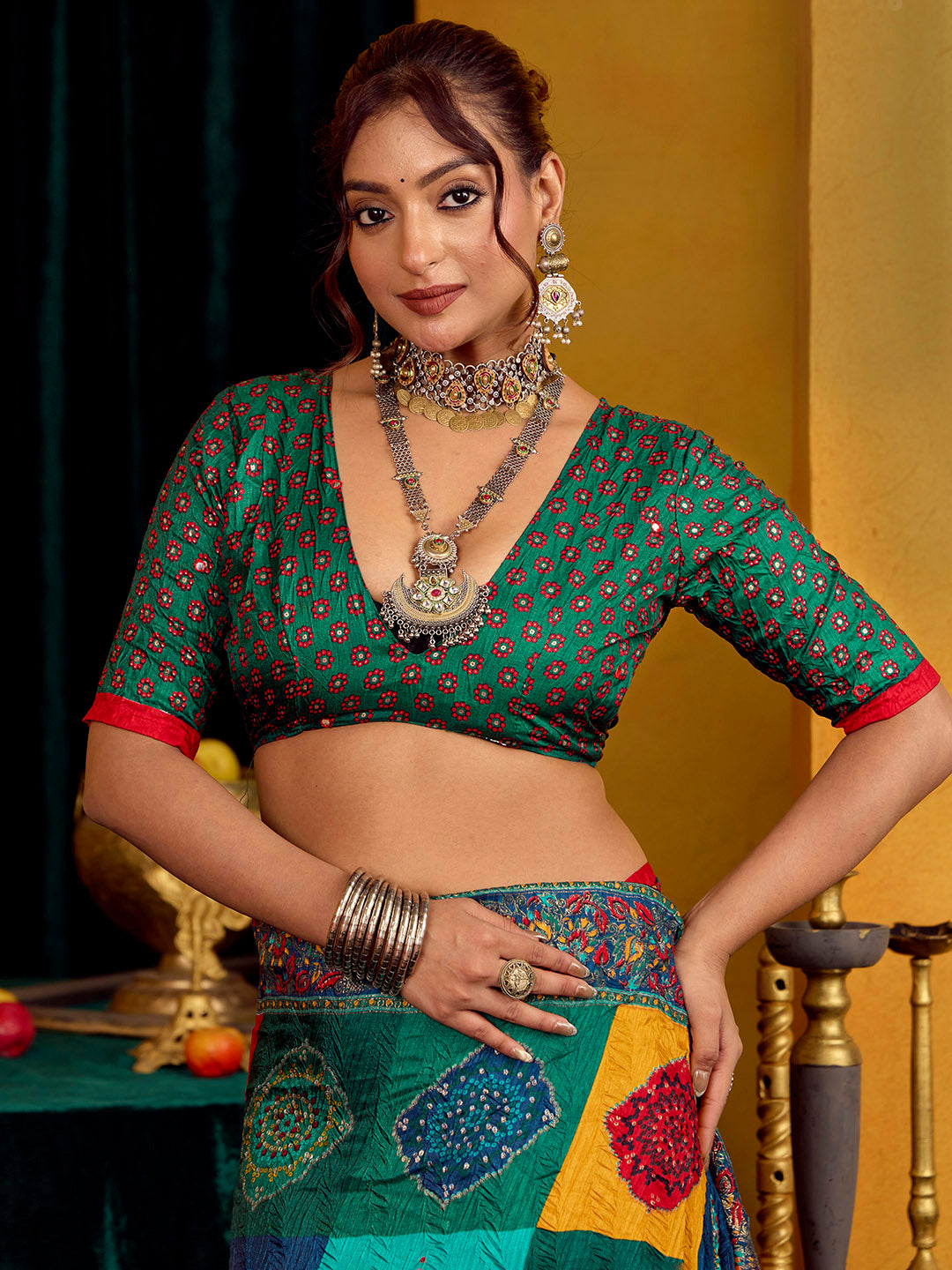 Printed Art Silk Saree