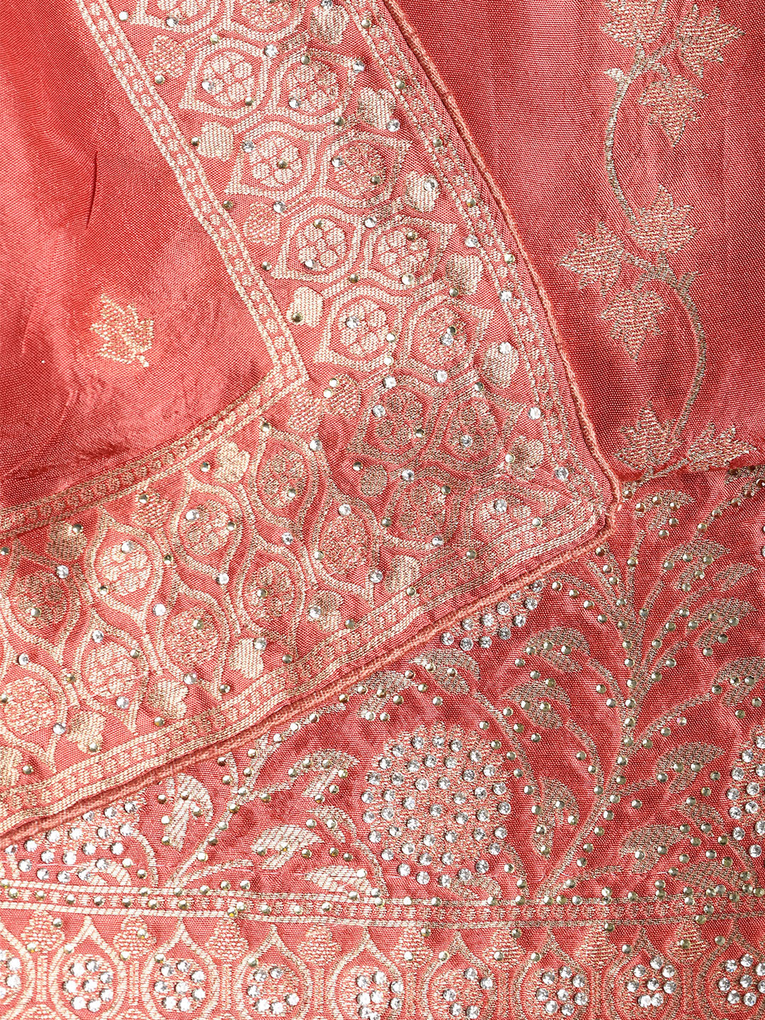Banarasi Art Silk Unstitched Suit With Dupatta