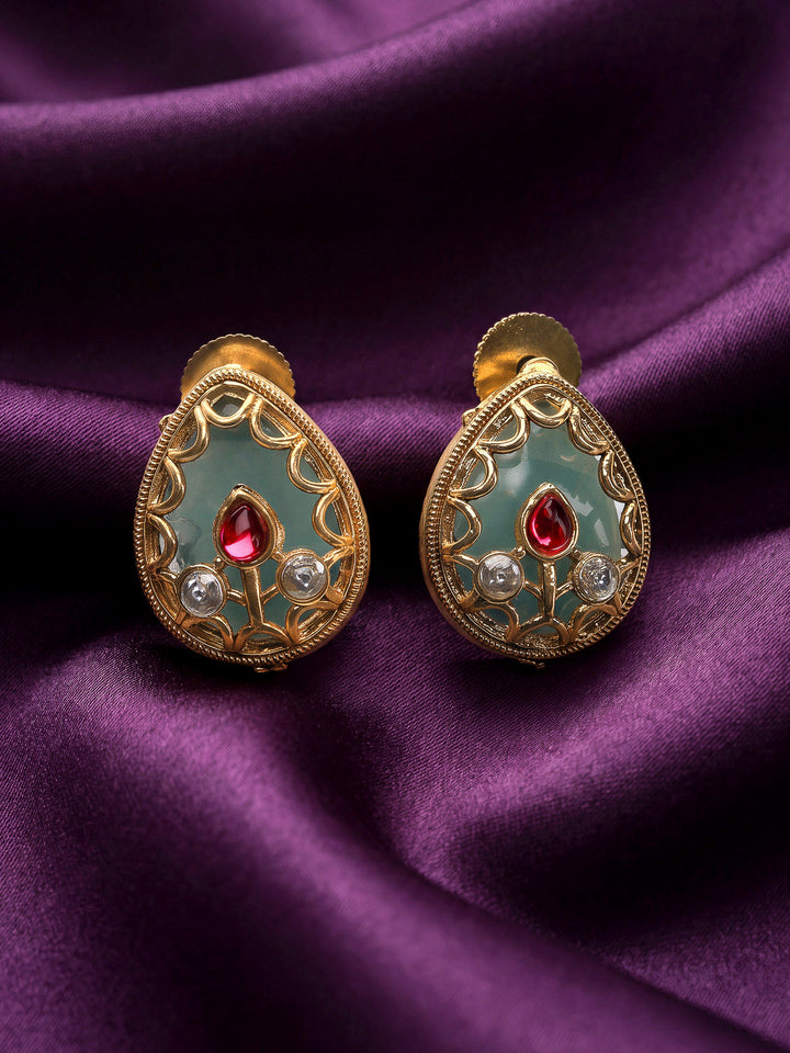 Gold Green Jewellery Set