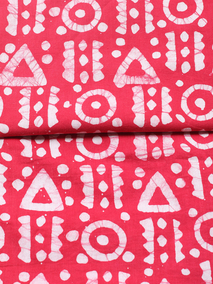 Printed Cotton Blend Unstitched Suit With Pant &amp; Dupatta