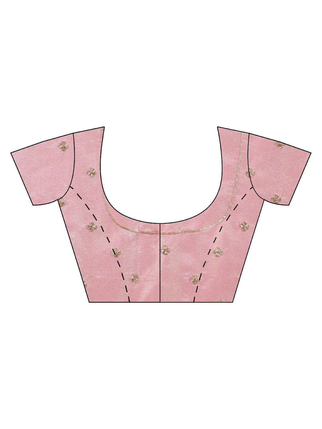 Stone Embroidery Tissue Saree