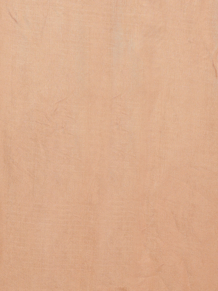 Neck Embroidered Chanderi Unstitched Suit Piece With Dupatta