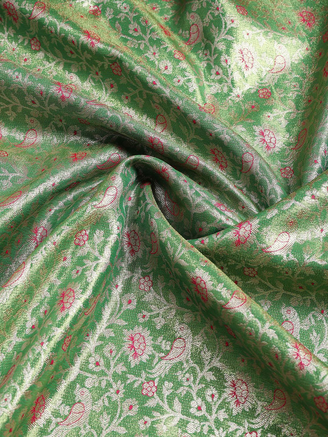 Woven Brodcade Zari Jaal Art Silk Saree