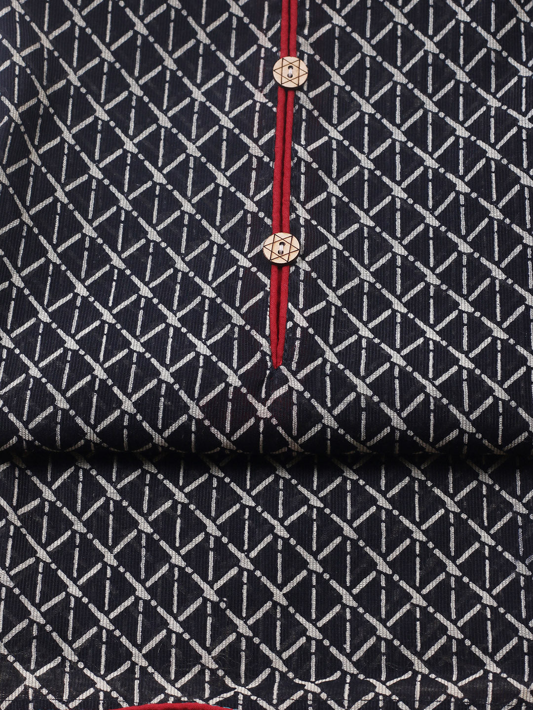 Embroidered Cotton Blend Unstitched Suit With Pant &amp; Dupatta