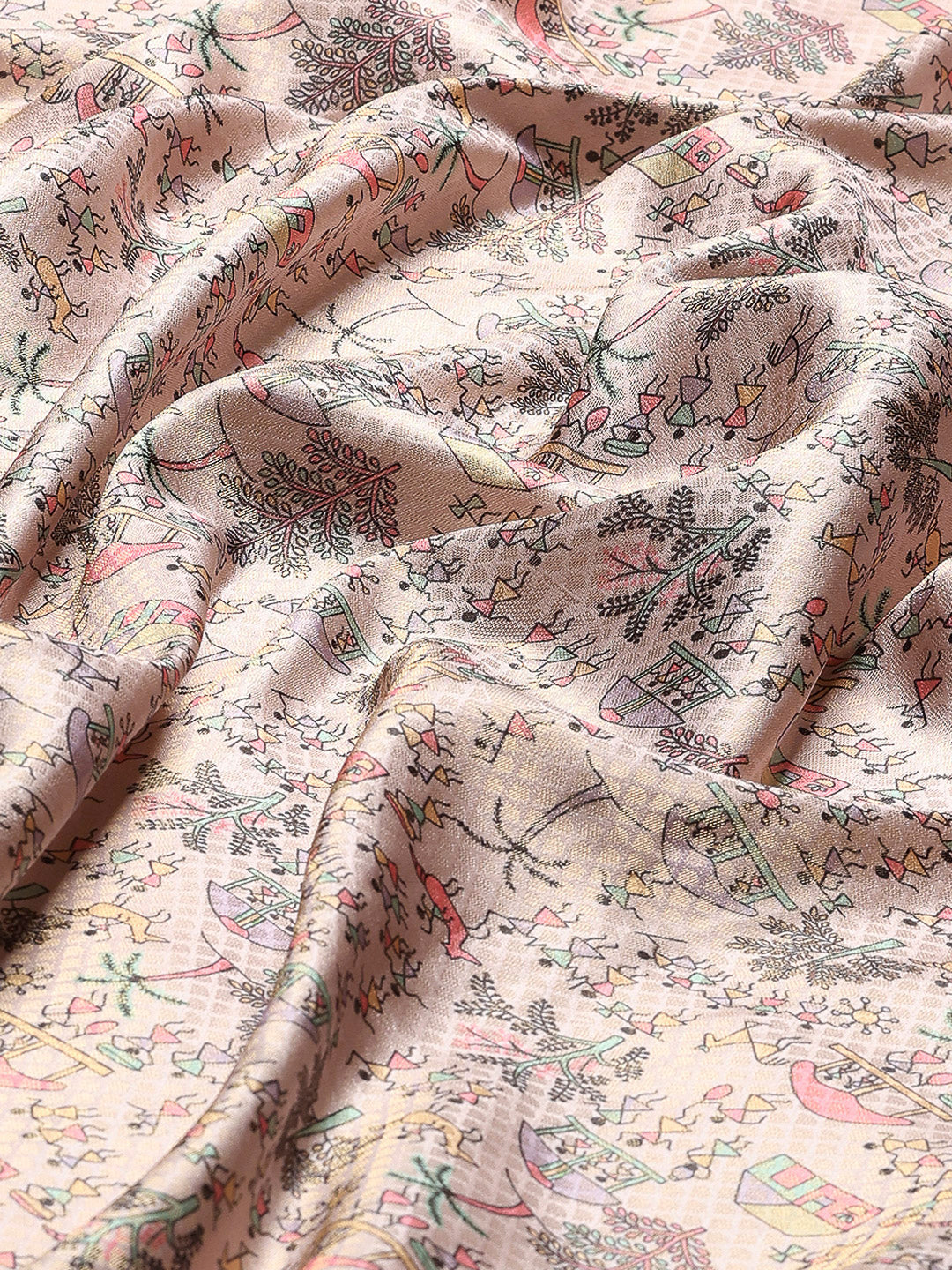 Digital Printed Art Silk Saree