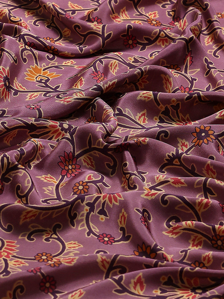 Digital Printed Crepe Saree