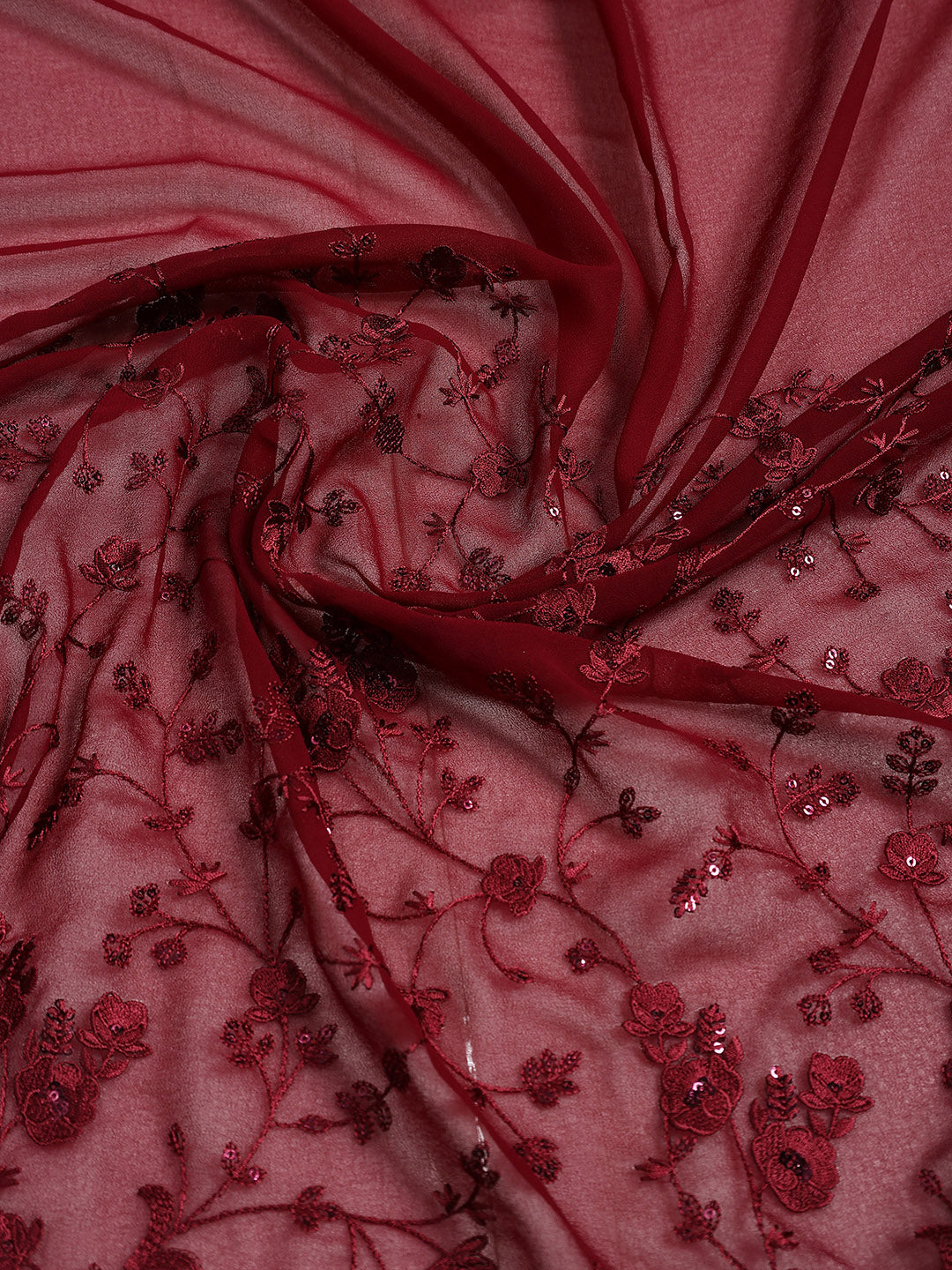Resham Embroidered Georgette Saree