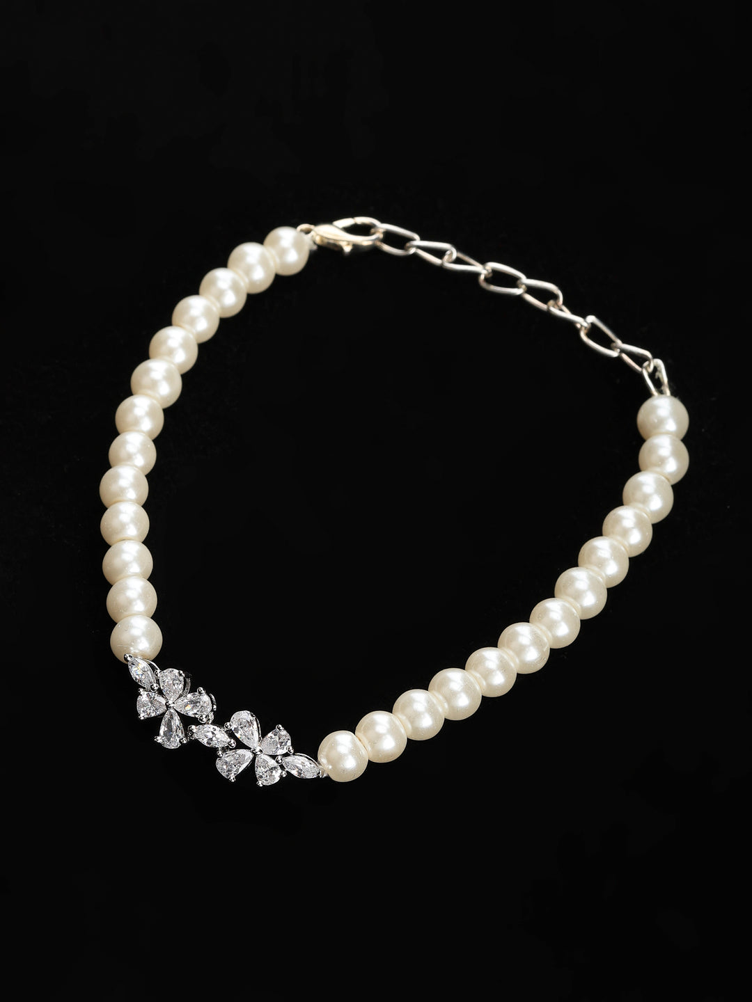 Silver White Jewellery Set
