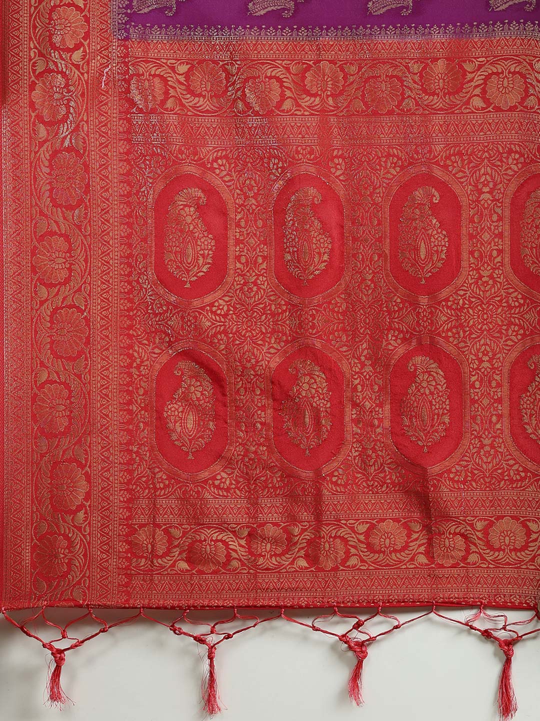 Plain Crepe Saree