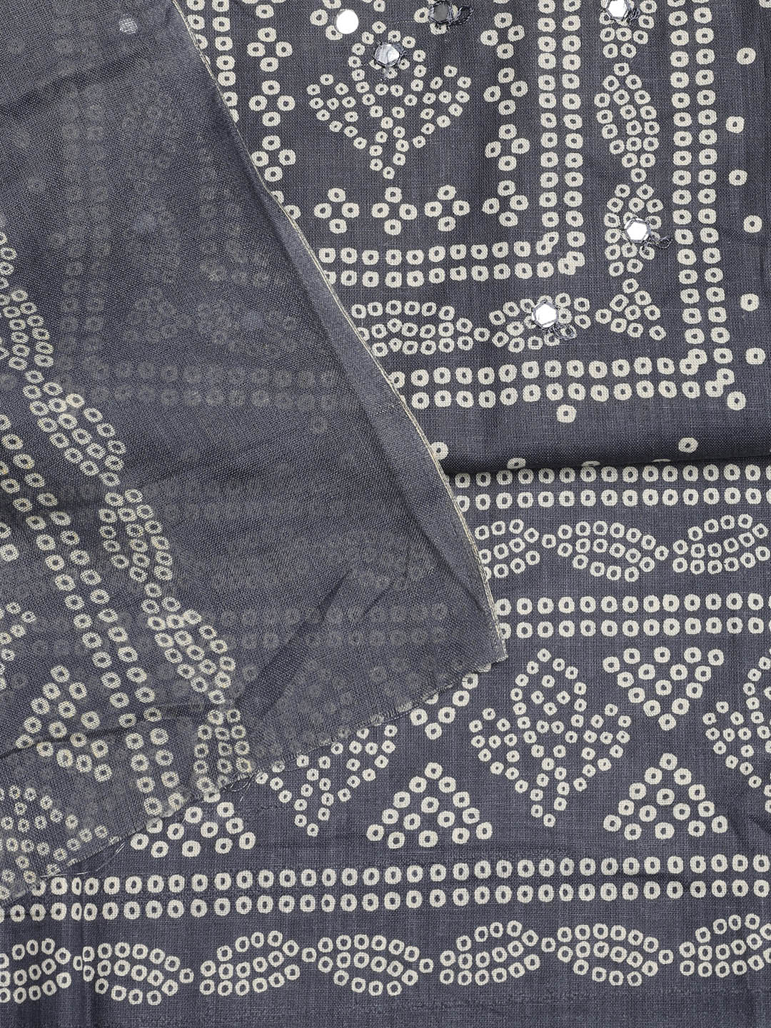Printed Cotton Blend Unstitched Suit With Dupatta