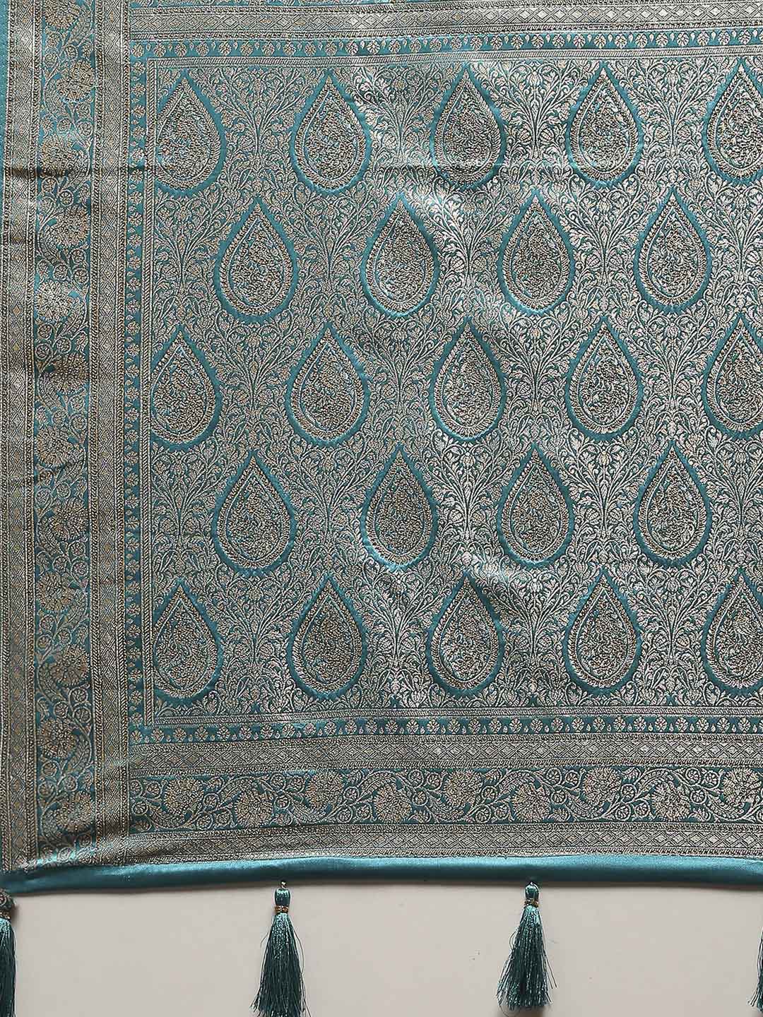 Woven Design Satin Saree