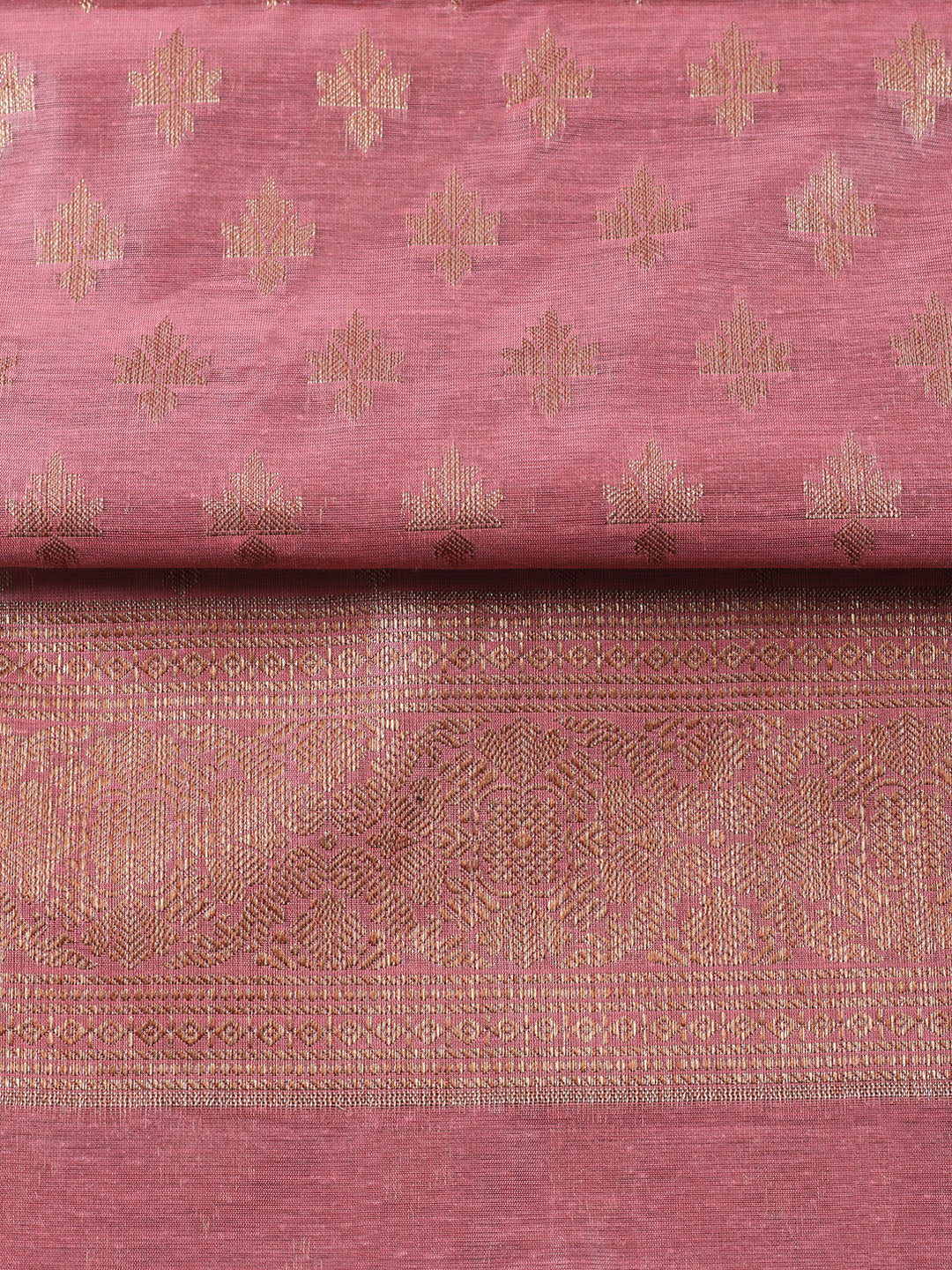 Banarasi Chanderi Unstitched Suit With Pant &amp; Dupatta