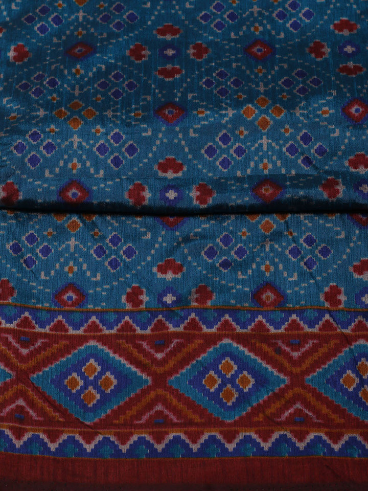 Woven Design Art Silk Unstitched Suit With Pant Dupatta