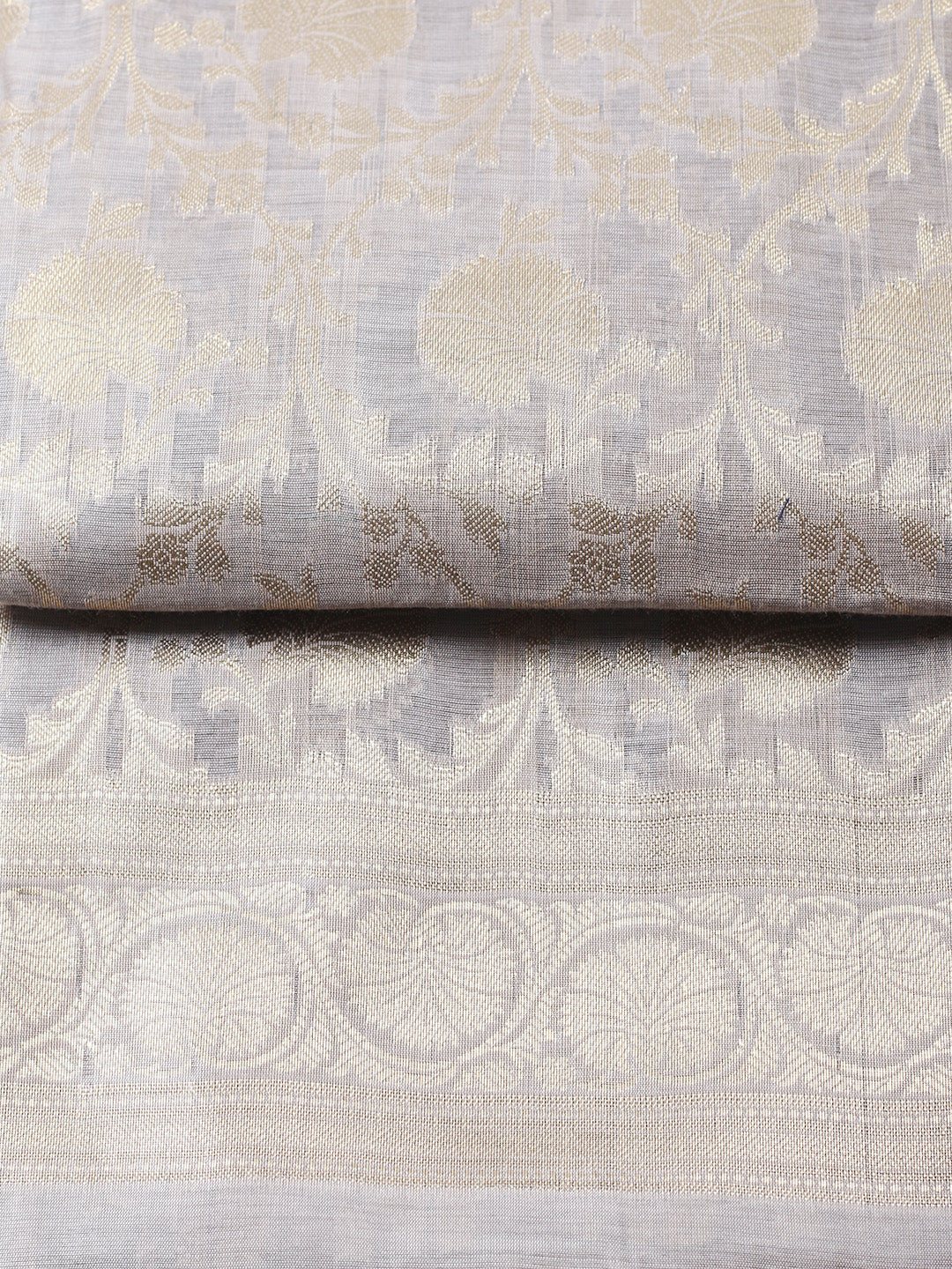 Woven Design Chanderi Unstitched Suit With Pant &amp; Dupatta