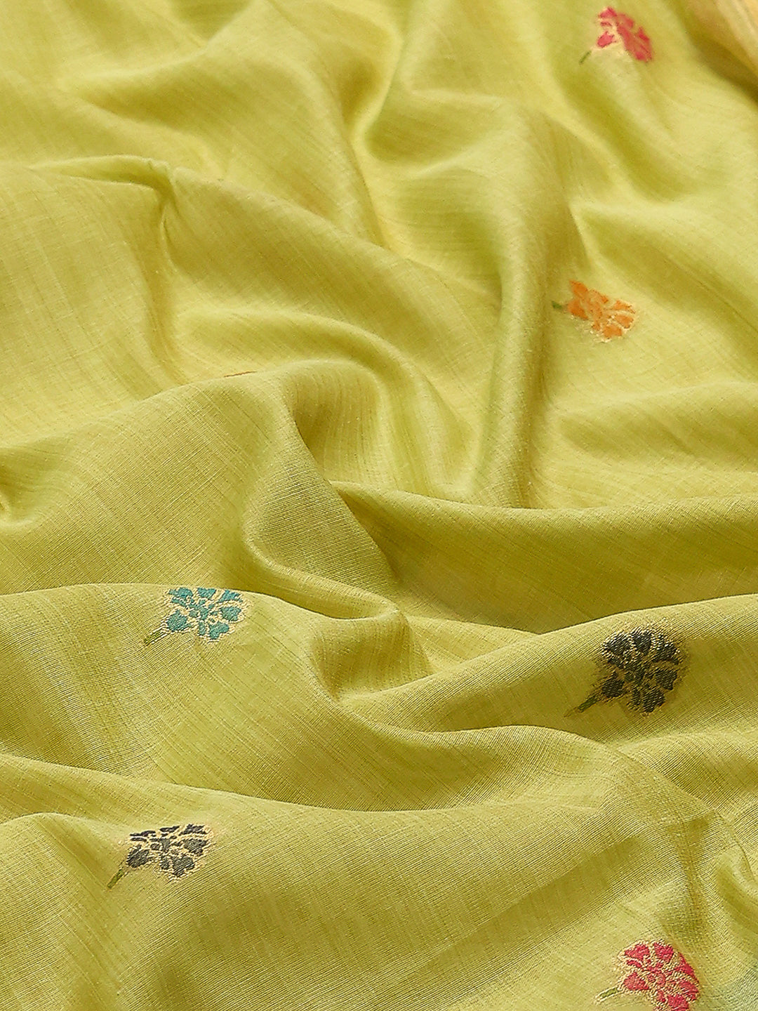Embroidered Cotton Blend Saree