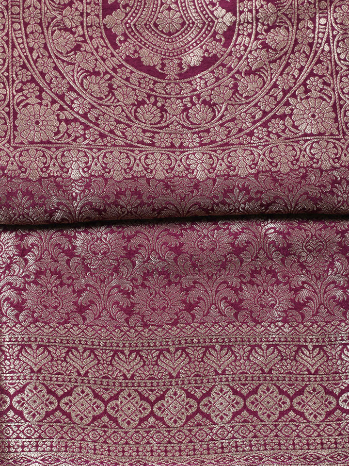 Embroidered Tissue Unstitched Suit With Pant &amp; Dupatta