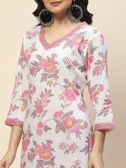 Printed Cotton Kurta Set