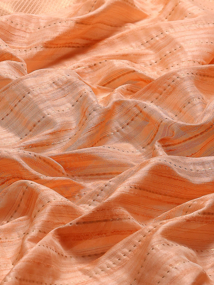 Embroidered Border Booti Art Silk Saree