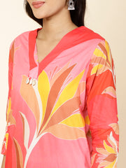 Printed Cotton Kurta Set