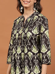 Printed Cotton Blend Kurta