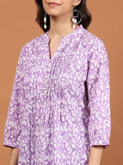 Printed Cotton Blend Kurta