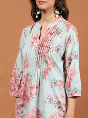 Printed Cotton Blend Kurta