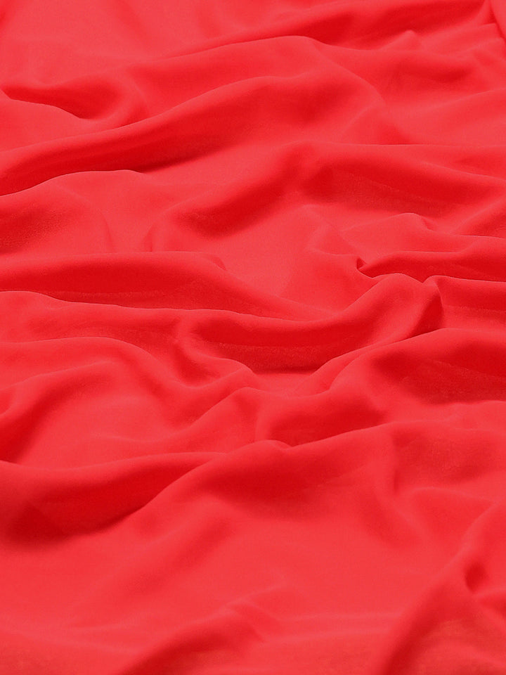 Woven Border Chiffon Woven Saree