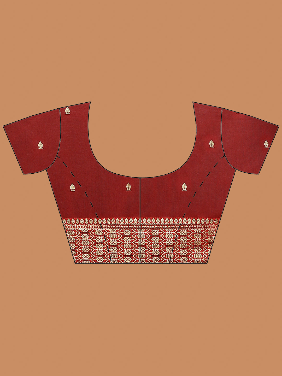 Zari Jaal Woven Art Silk Saree