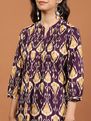 Printed Cotton Blend Kurta